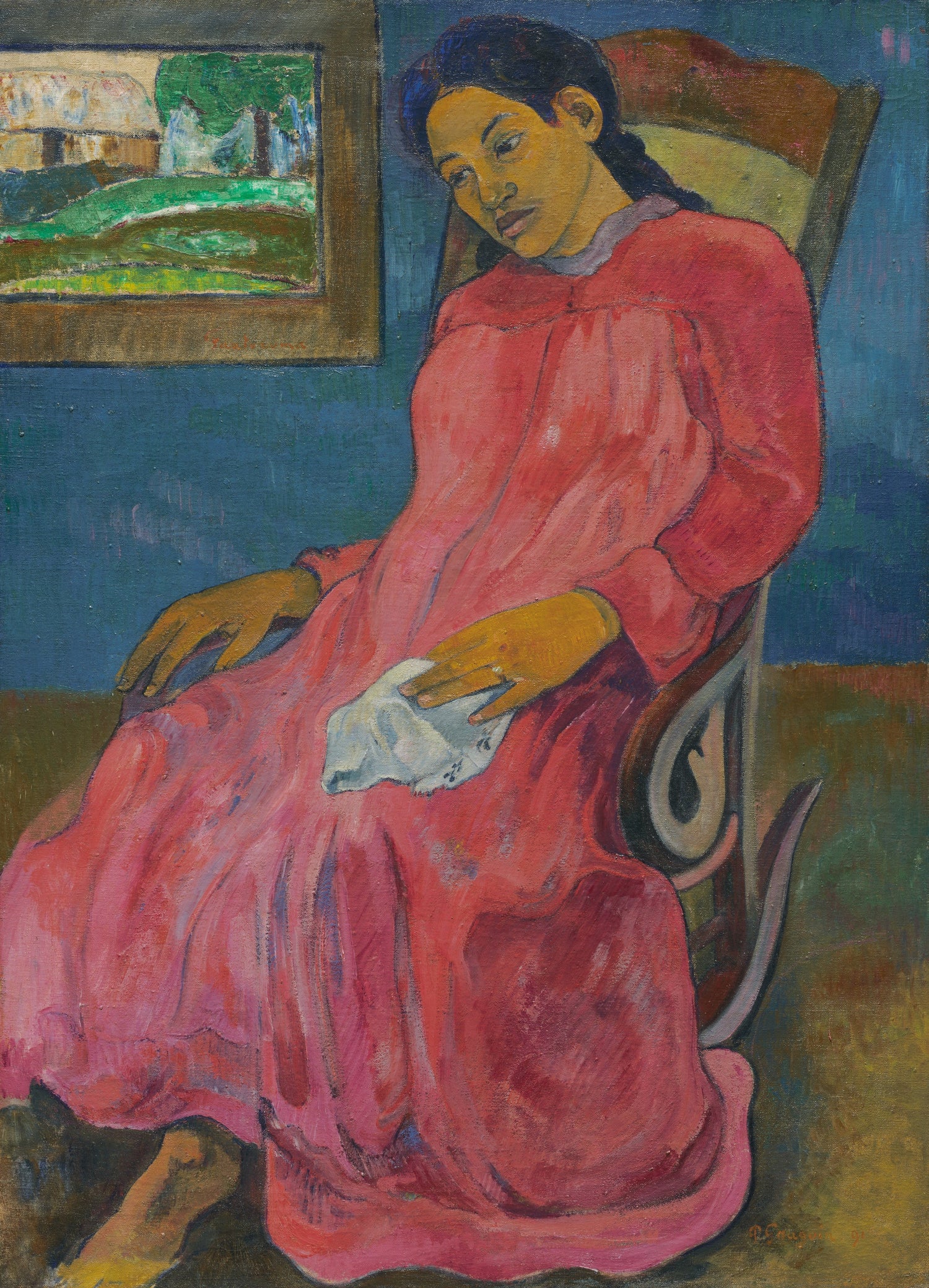 Paul Gauguin - Faaturuma (Melancholic), 1891 - Oil Painting Haven