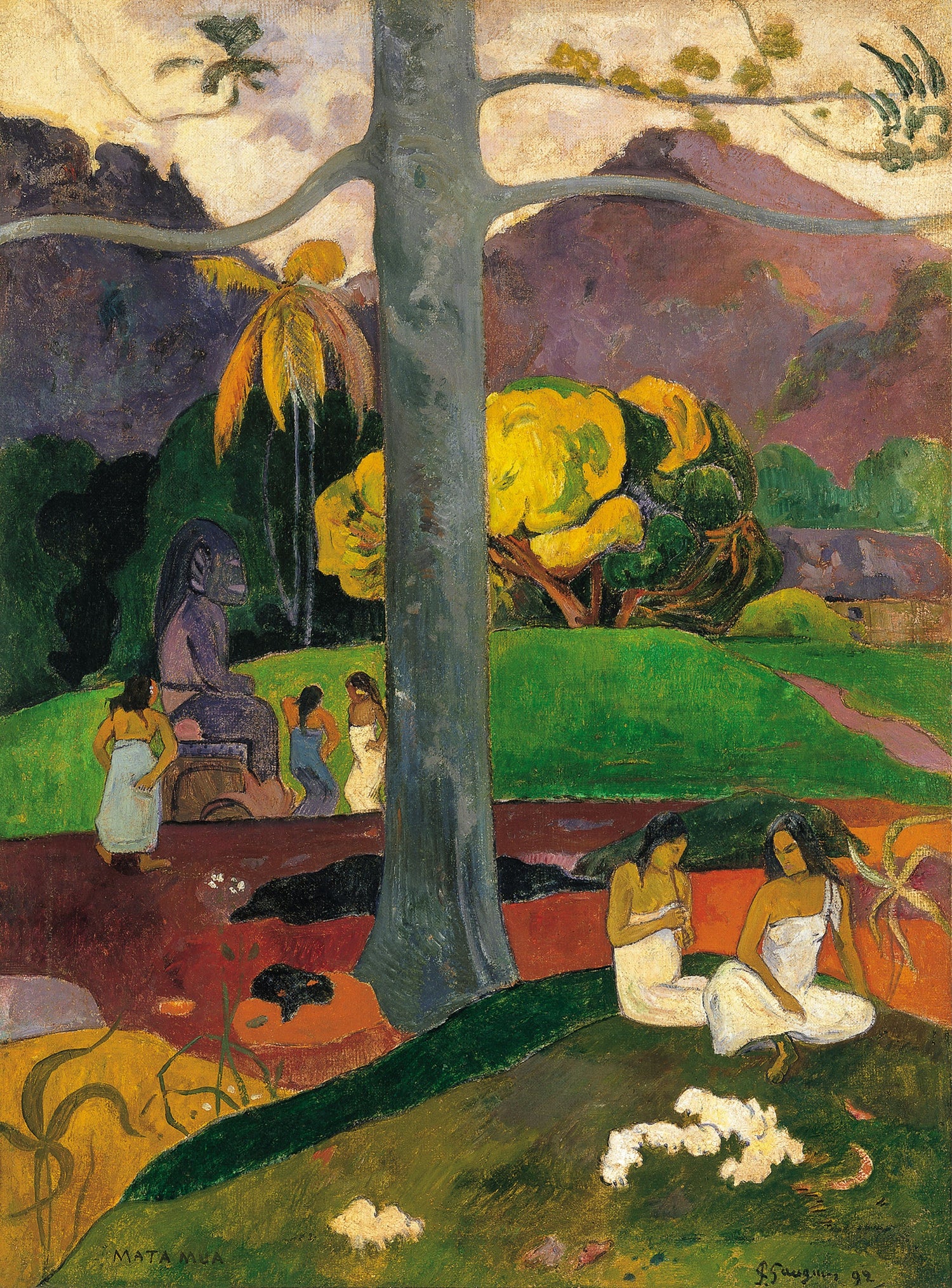 Paul_Gauguin_-_Mata_Mua - Oil Painting Haven