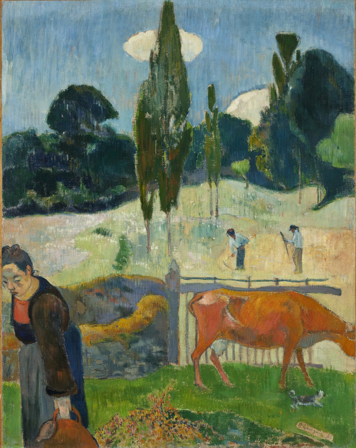 Paul Gauguin - The Red Cow - Oil Painting Haven