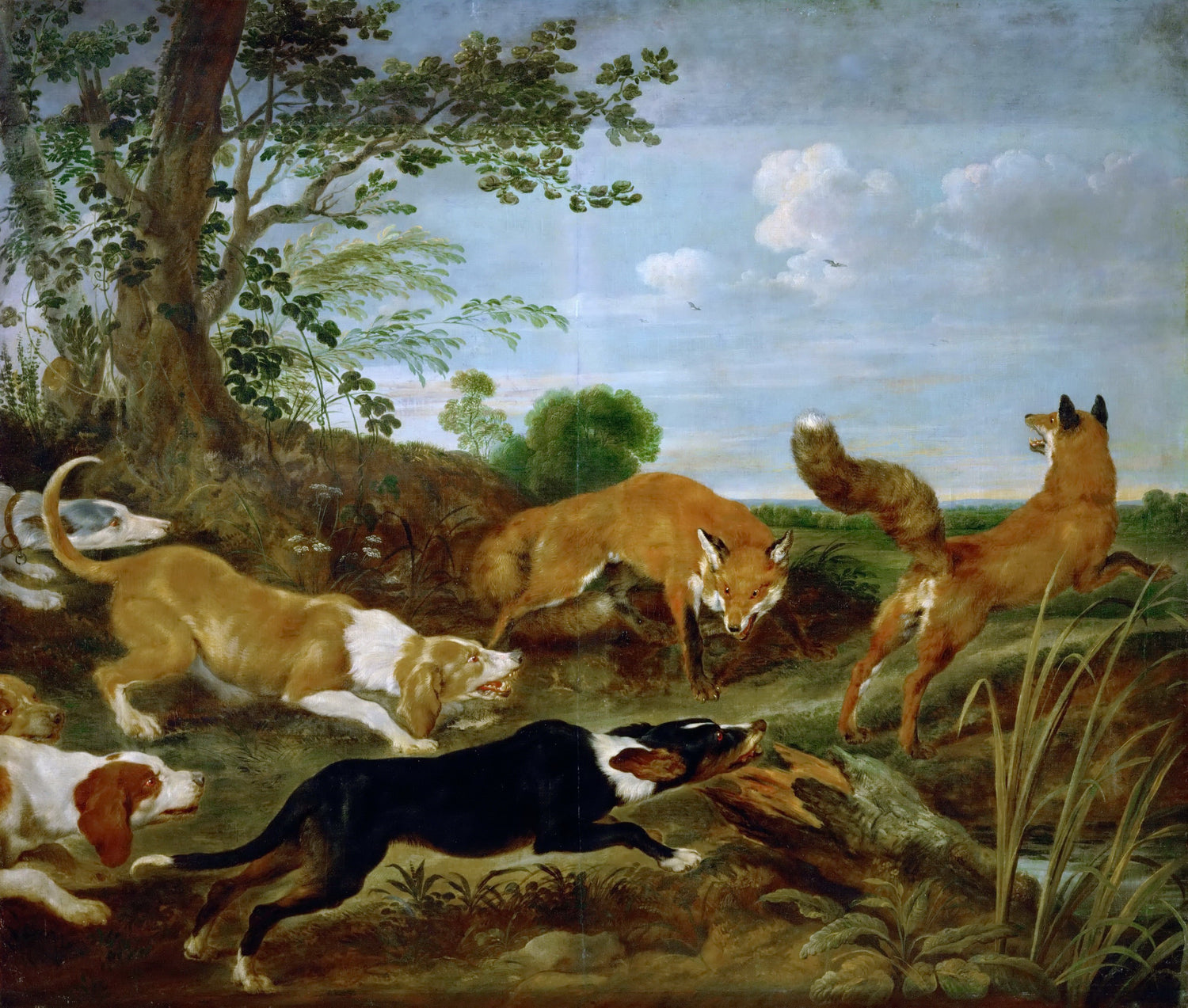 Paul de Vos -- Fox-hunt.jpeg - Oil Painting Haven