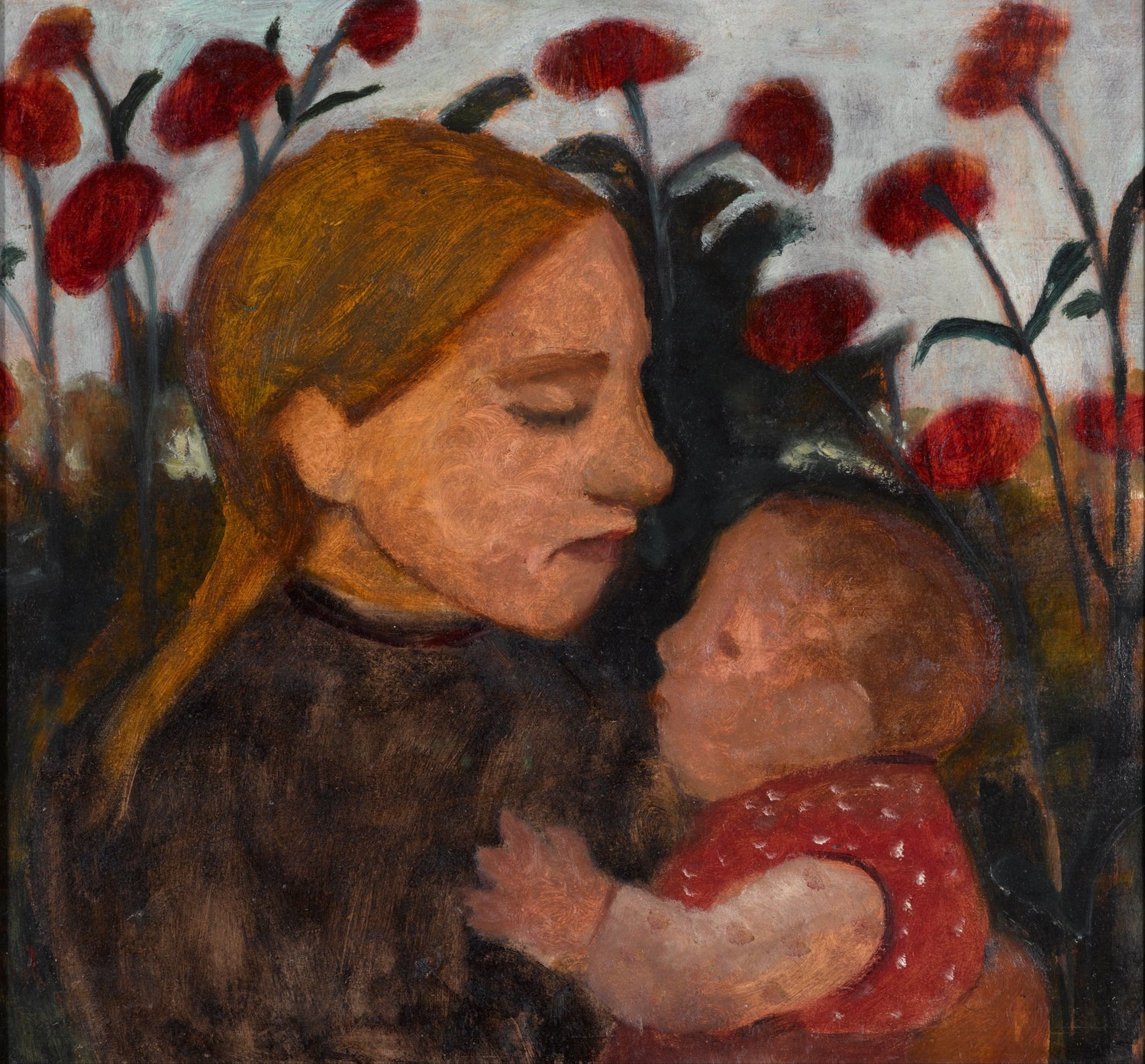 Paula_Modersohn-Becker_-_Girl_with_child - Oil Painting Haven