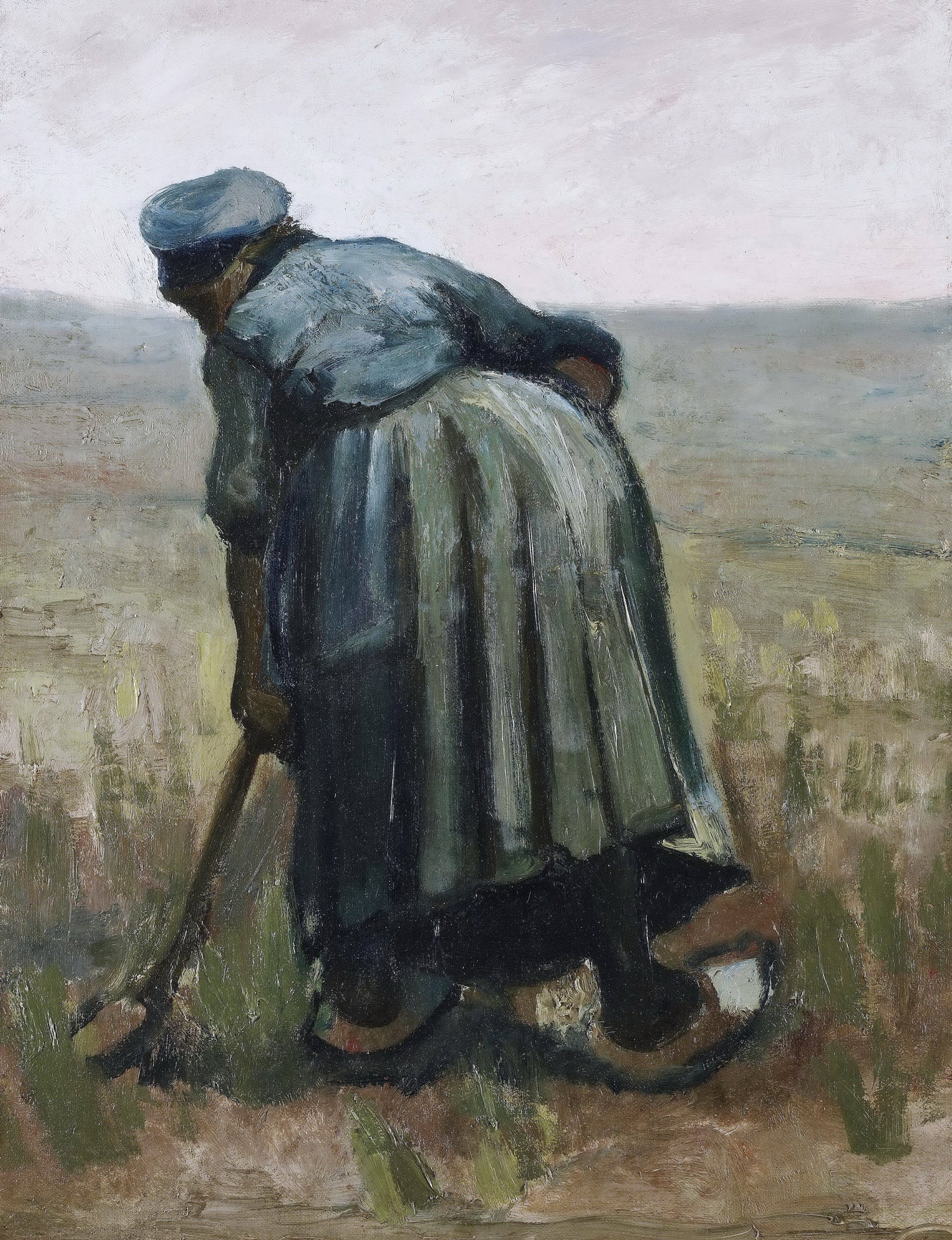 Peasant Woman Digging - Oil Painting Haven