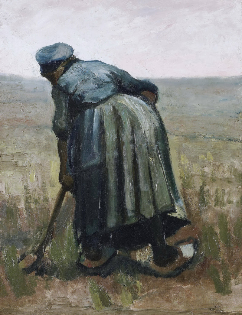 Peasant Woman Digging - Oil Painting Haven Oil Painting Haven