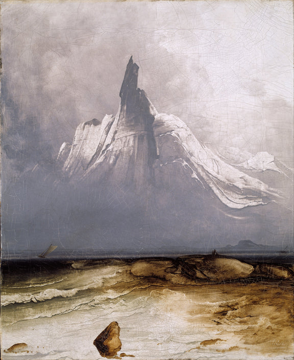 Peder_Balke_-_Stetind_in_Fog - Oil Painting Haven Oil Painting Haven