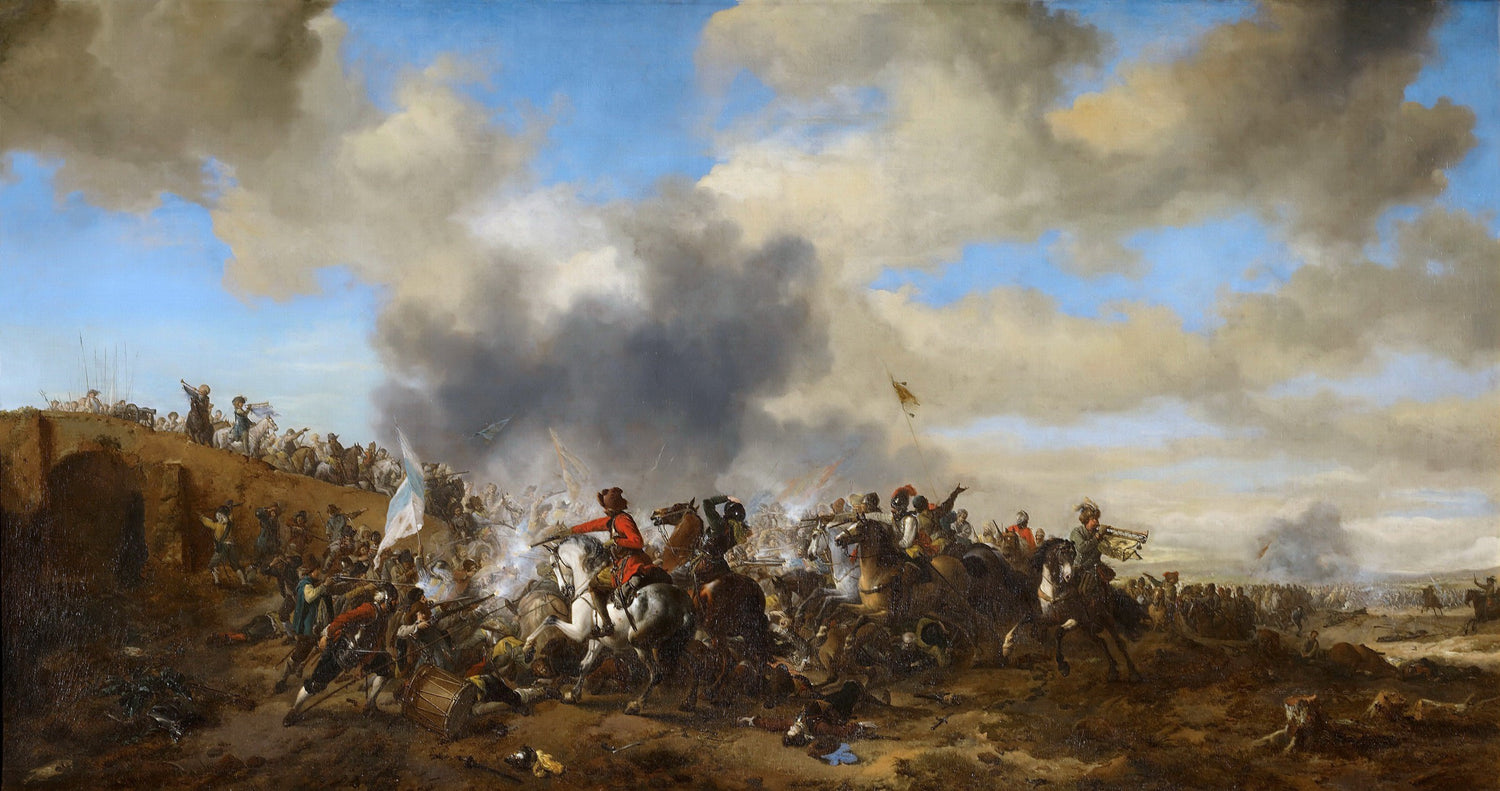 Philips Wouwerman - Battle Scene - Oil Painting Haven