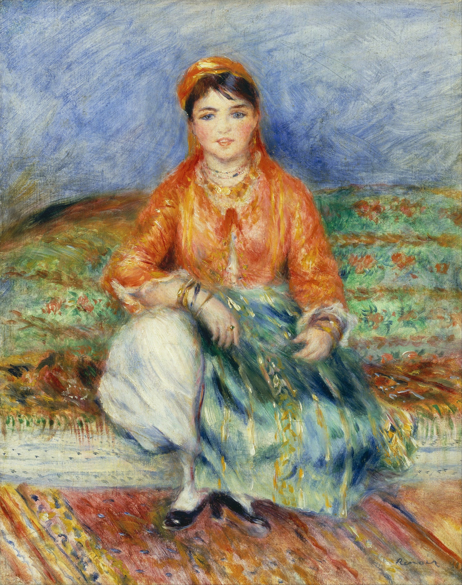 Pierre-Auguste_Renoir_-_Algerian_Girl。 - Oil Painting Haven