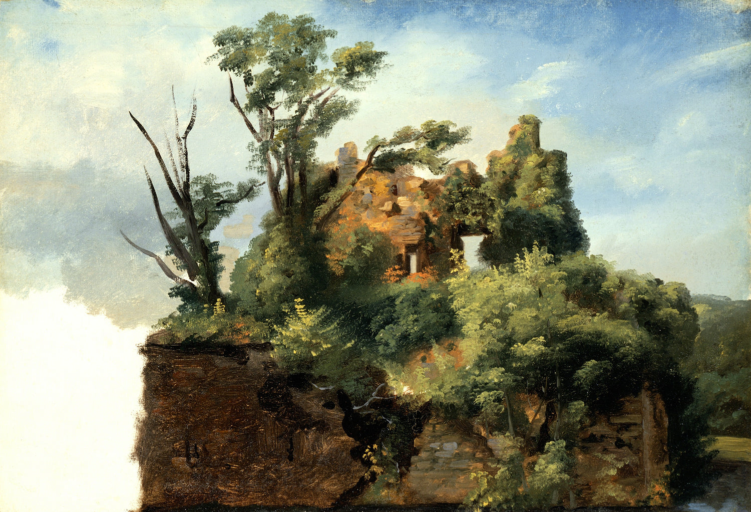 Pierre-Henri de Valenciennes - Landscape with Ruins - Oil Painting Haven