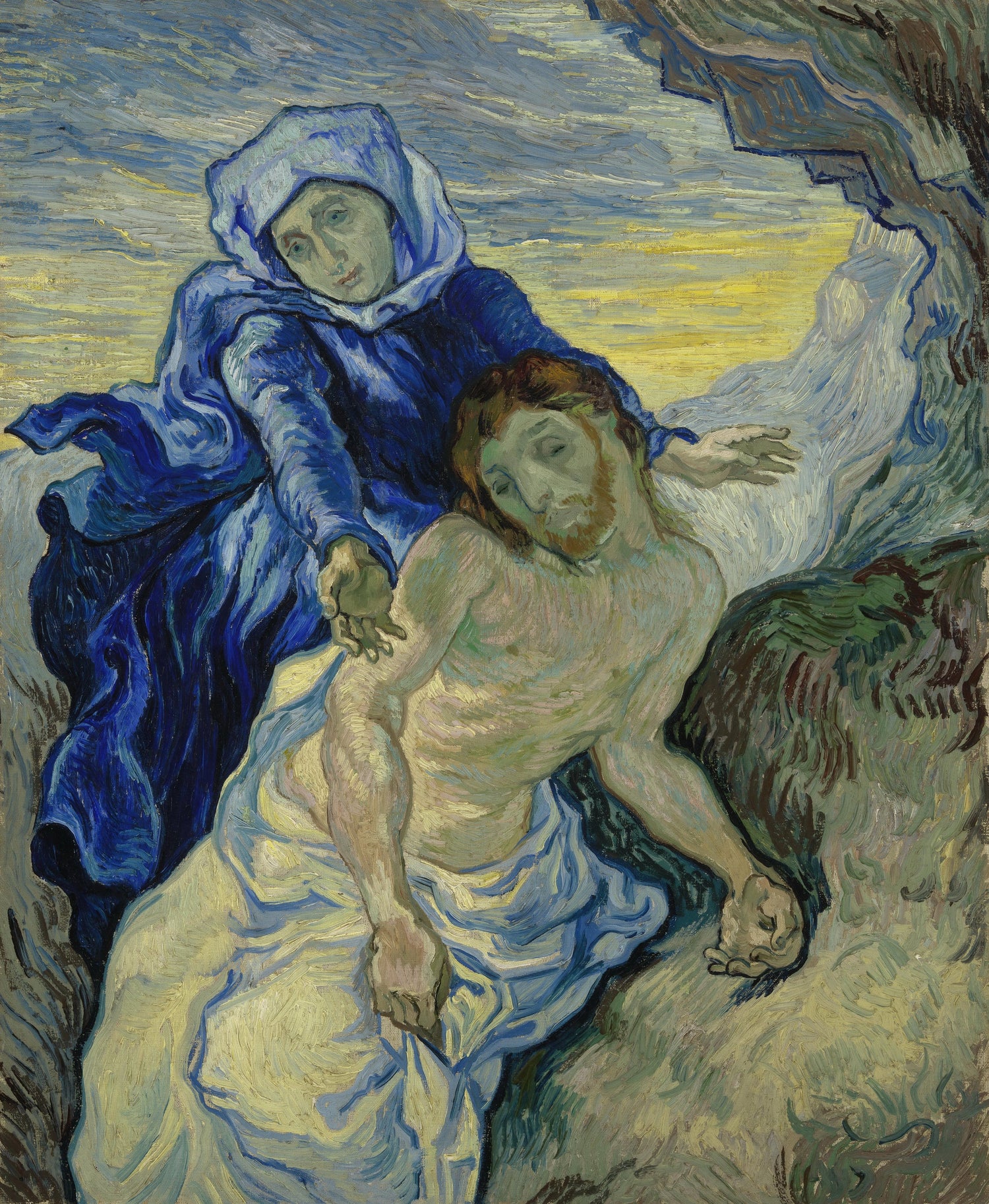 Pieta after Delacroix - Oil Painting Haven