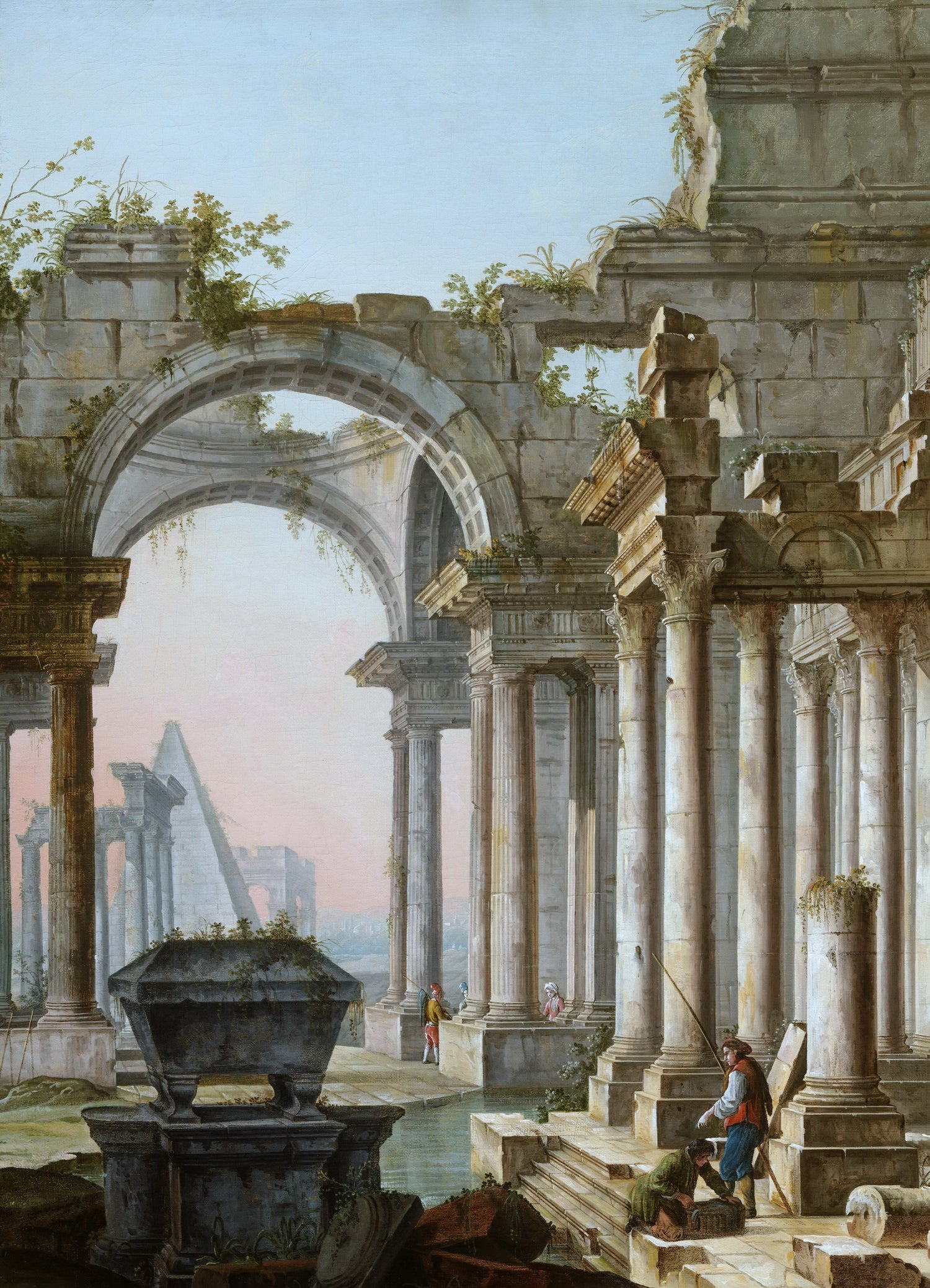 Pietro Bellotti - Capriccio with Ruins2 - Oil Painting Haven