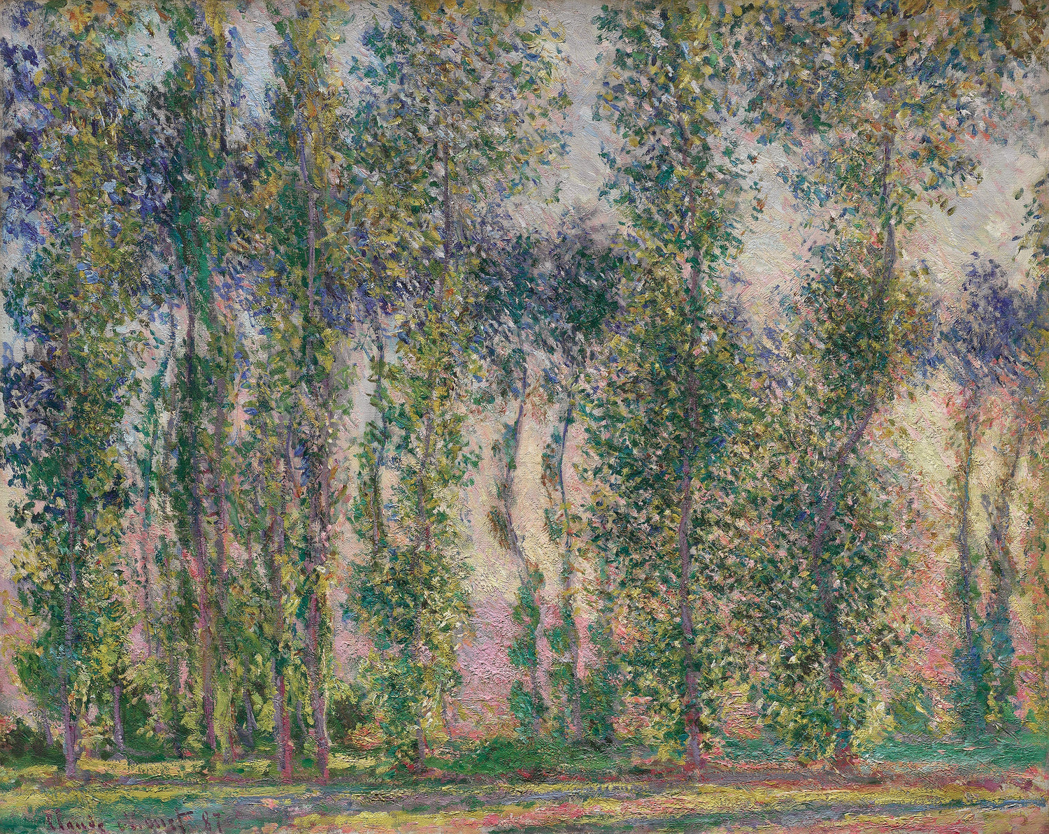 Poplars at Giverny, 1887 - Oil Painting Haven