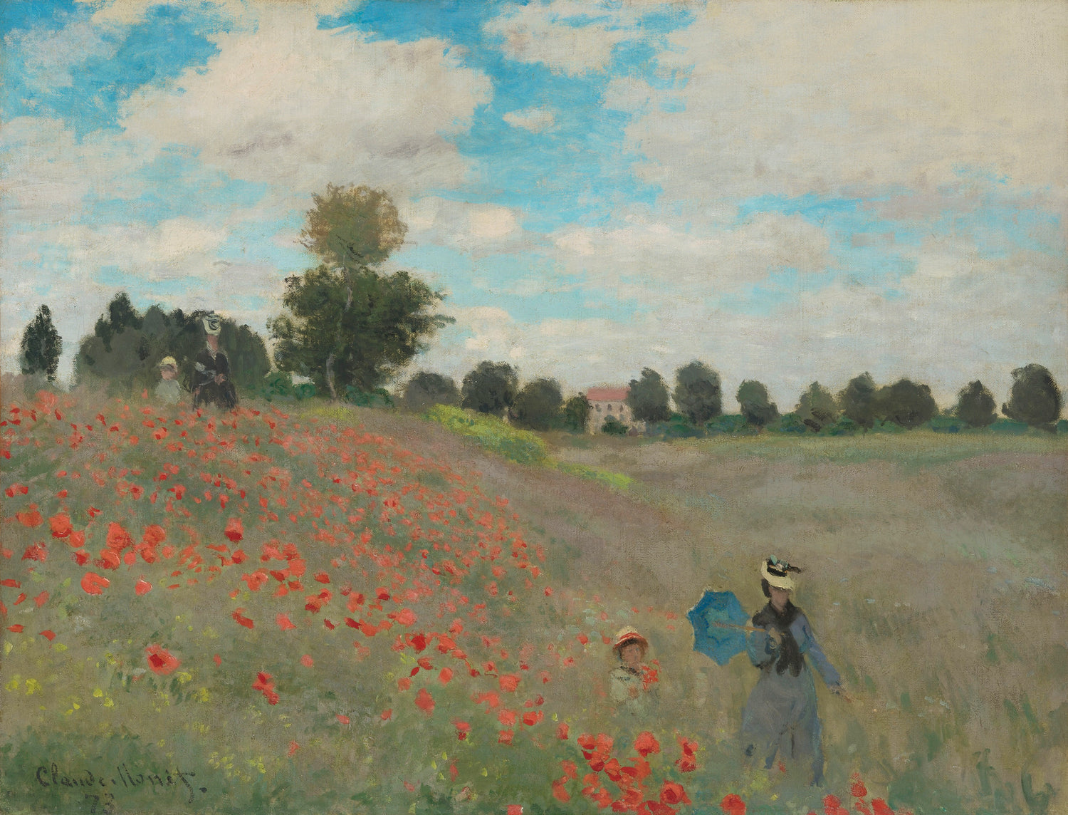 Poppies at Argenteuil, 1873 - Oil Painting Haven