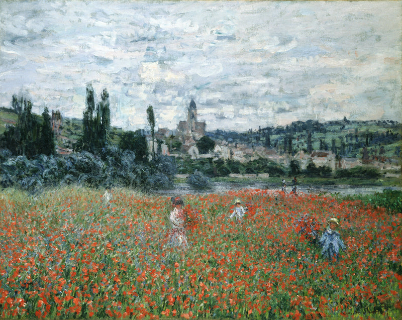 Poppy Field near Vetheuil, 1879 - Oil Painting Haven Oil Painting Haven