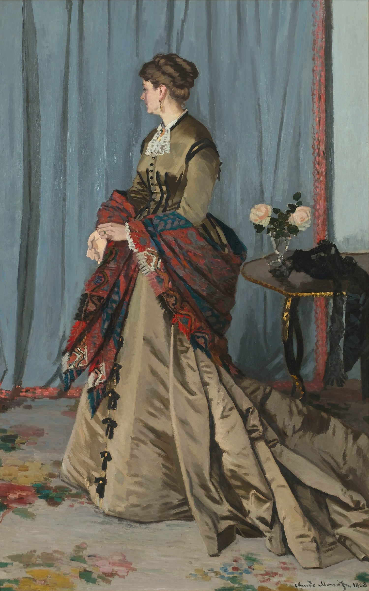 Portrait of Mrs. Gaudibert, 1868 - Oil Painting Haven