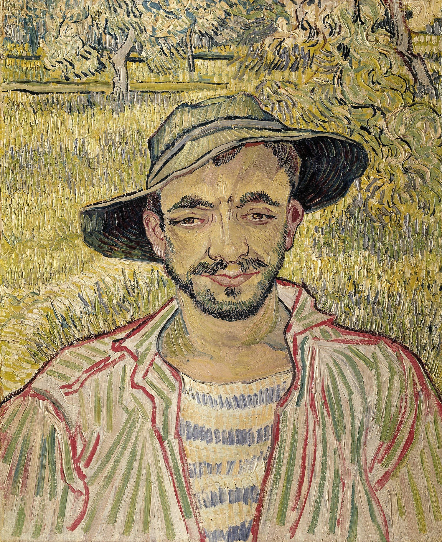 Portrait of a Young Peasant - Oil Painting Haven