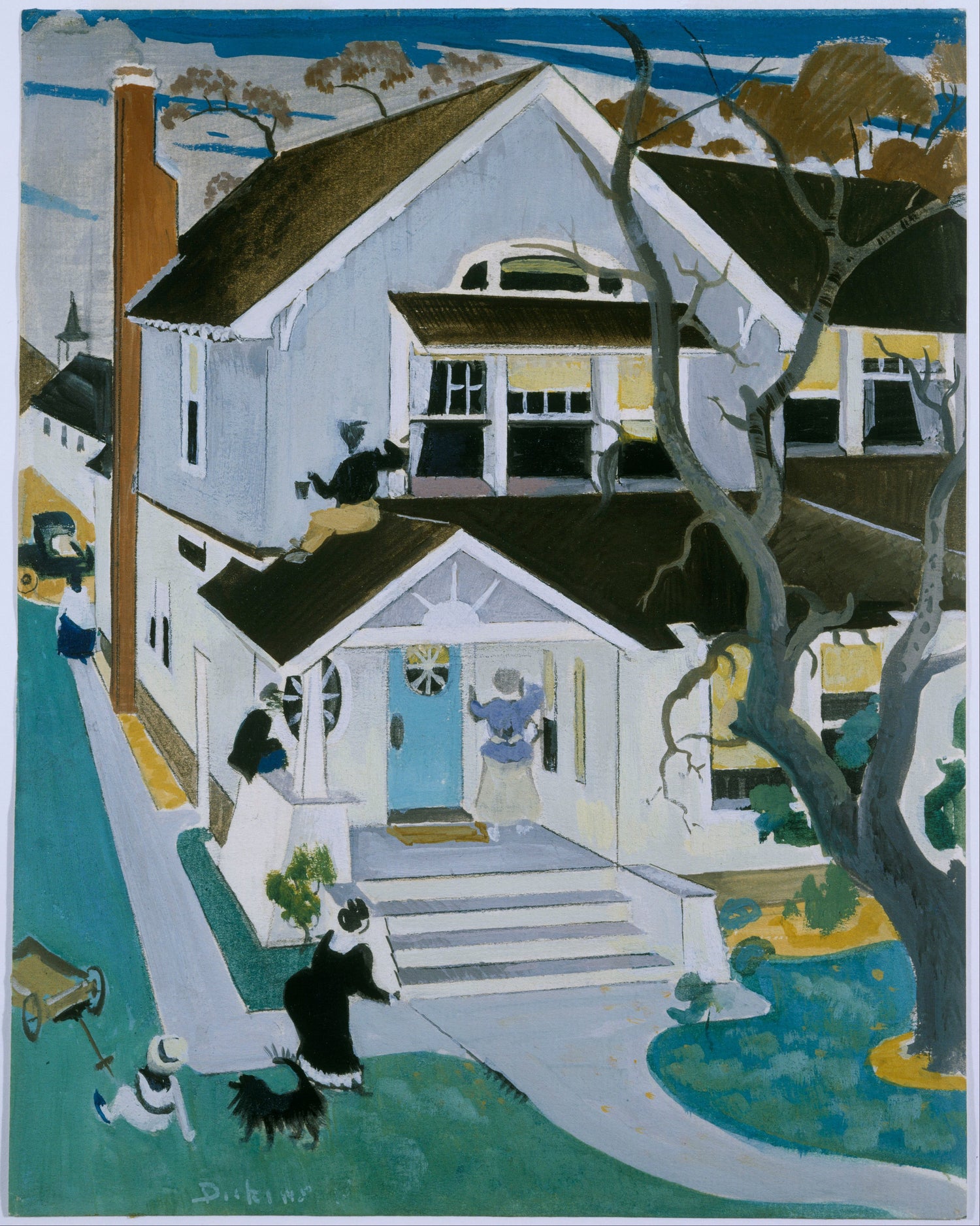 Preston Dickinson (1891–1930)-My House - Oil Painting Haven