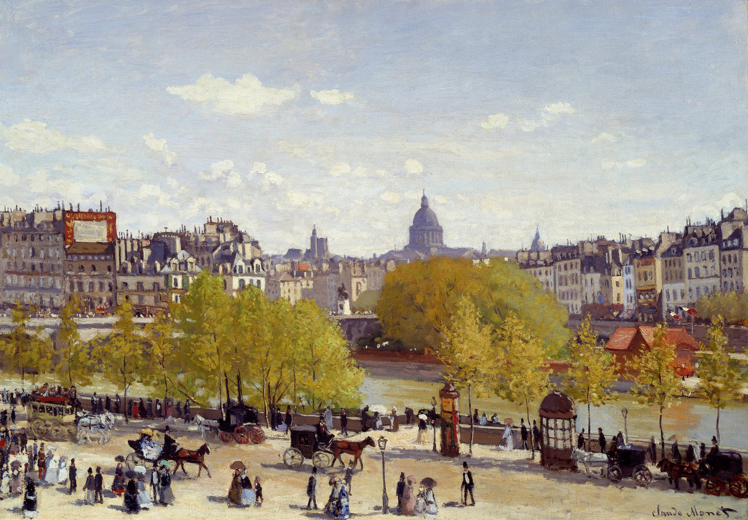 Quai du Louvre, 1867 - Oil Painting Haven