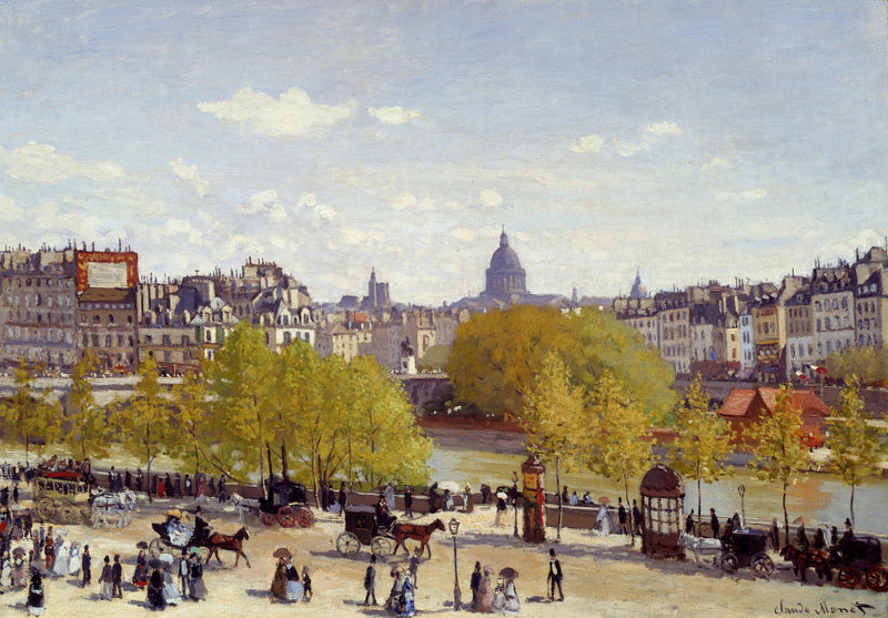 Quai du Louvre, 1867 - Oil Painting Haven Oil Painting Haven