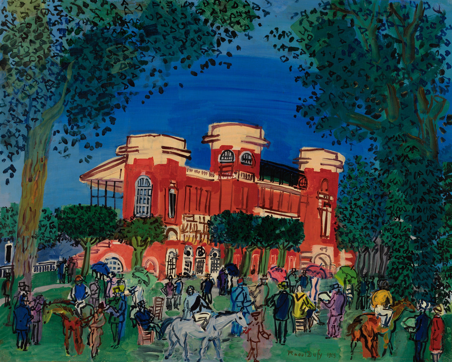 Raoul Dufy - Deauville Racetrack, 1929 - Oil Painting Haven