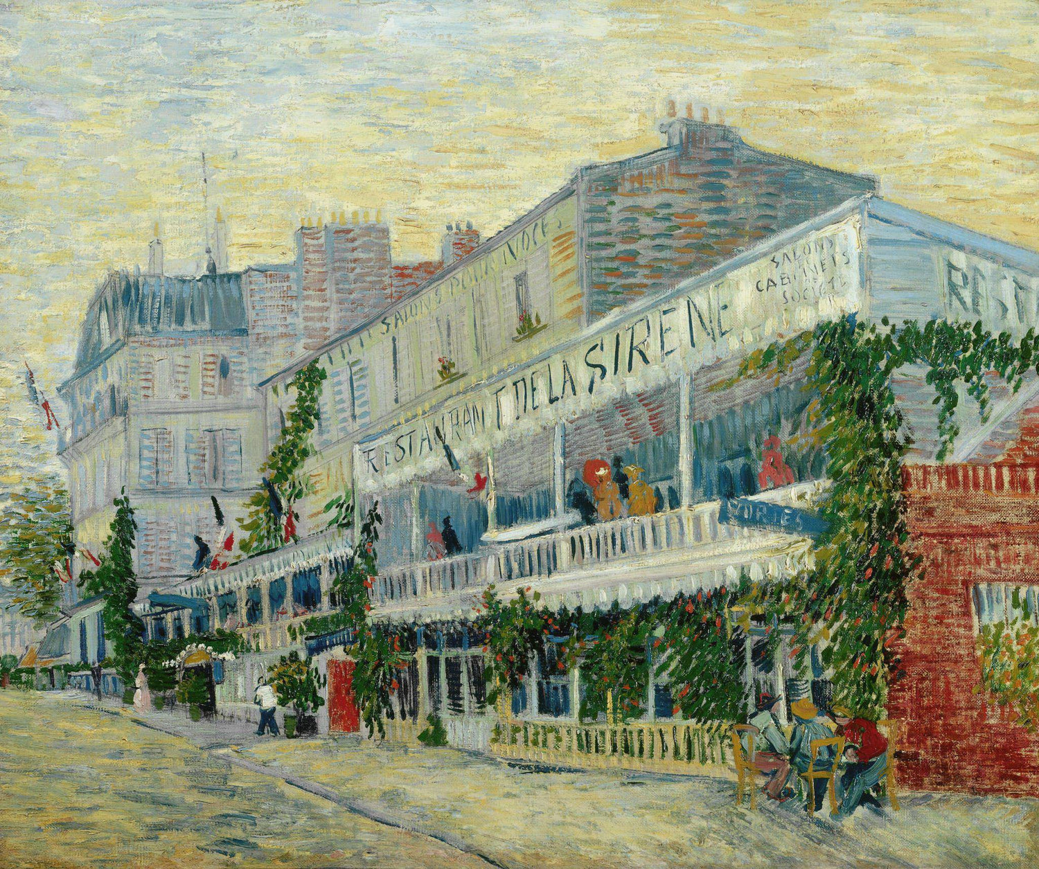 Restaurant de la Sirene at Asnieres - Oil Painting Haven