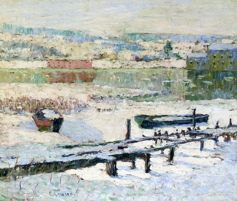 River in Winter, 1907 - Oil Painting Haven