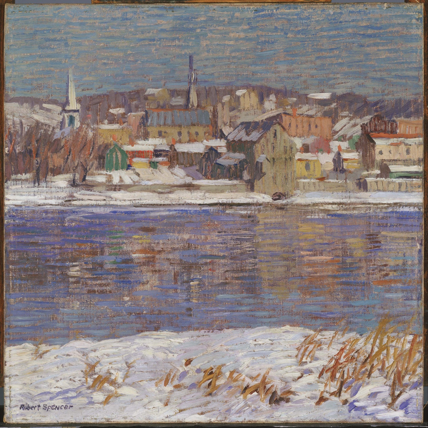 Robert Spencer (1879–1931)-Across the Delaware - Oil Painting Haven