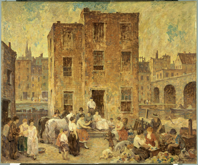 Robert Spencer (1879–1931)-Mountebanks and Thieves - Oil Painting Haven Oil Painting Haven