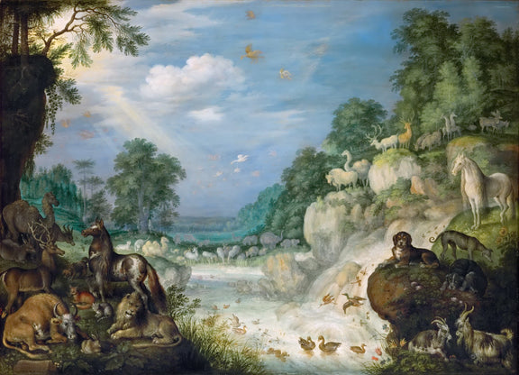 Roelandt Savery (1576-1639) -- Paradise.jpeg - Oil Painting Haven Oil Painting Haven