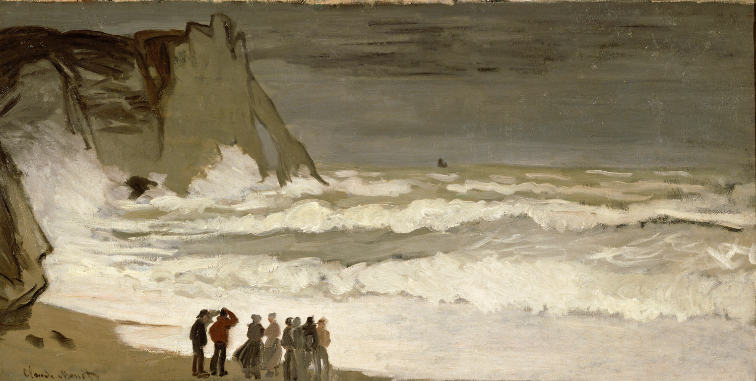 Rough Sea at Etretat, 1868-1869 - Oil Painting Haven