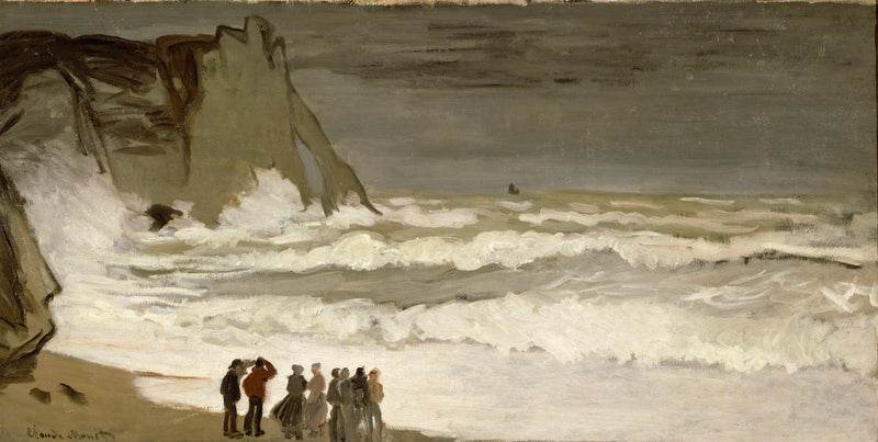 Rough Sea at Etretat, 1868-1869 - Oil Painting Haven Oil Painting Haven