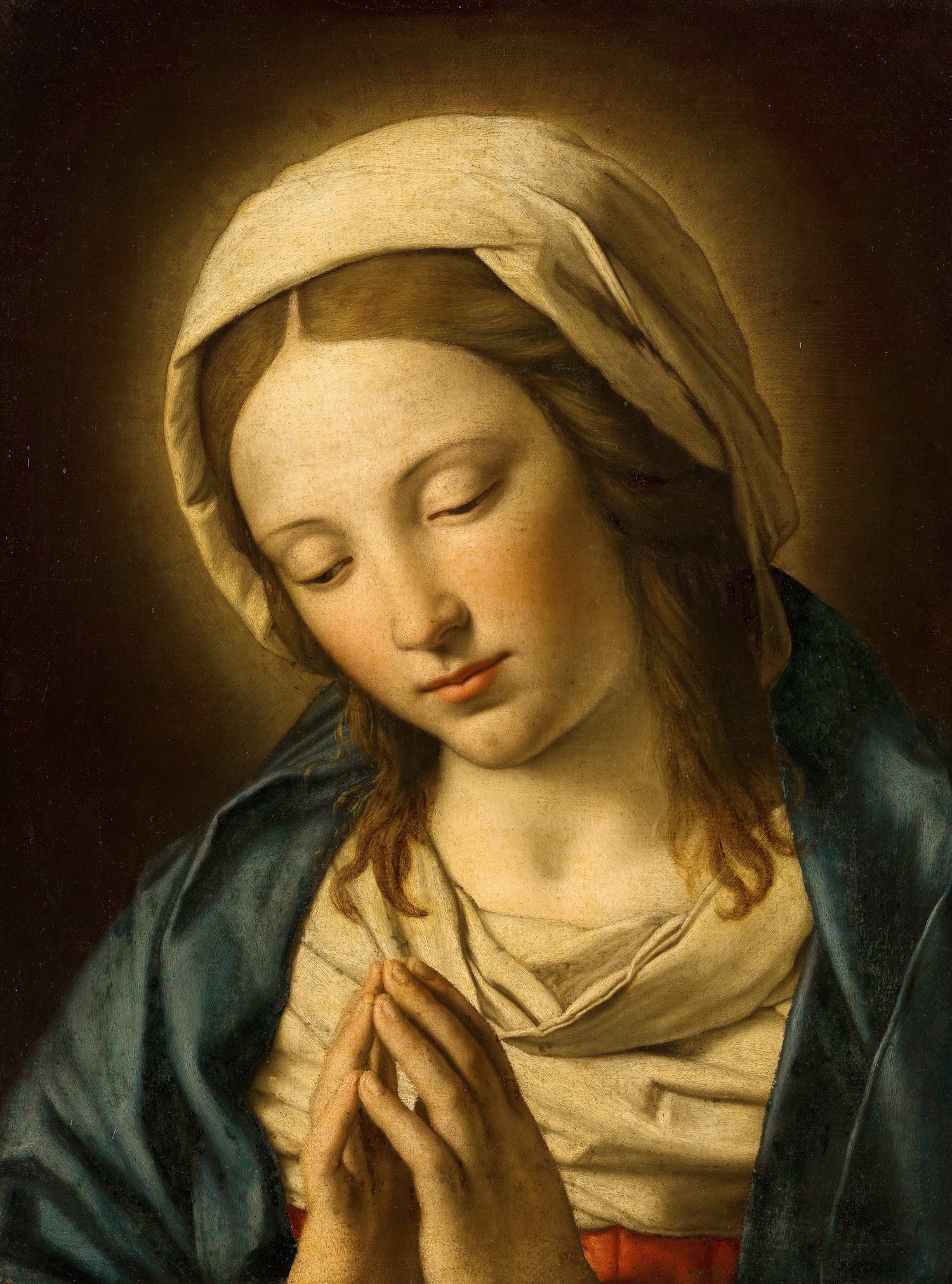 Sassoferrato (after) - The Virgin in Prayer - Oil Painting Haven