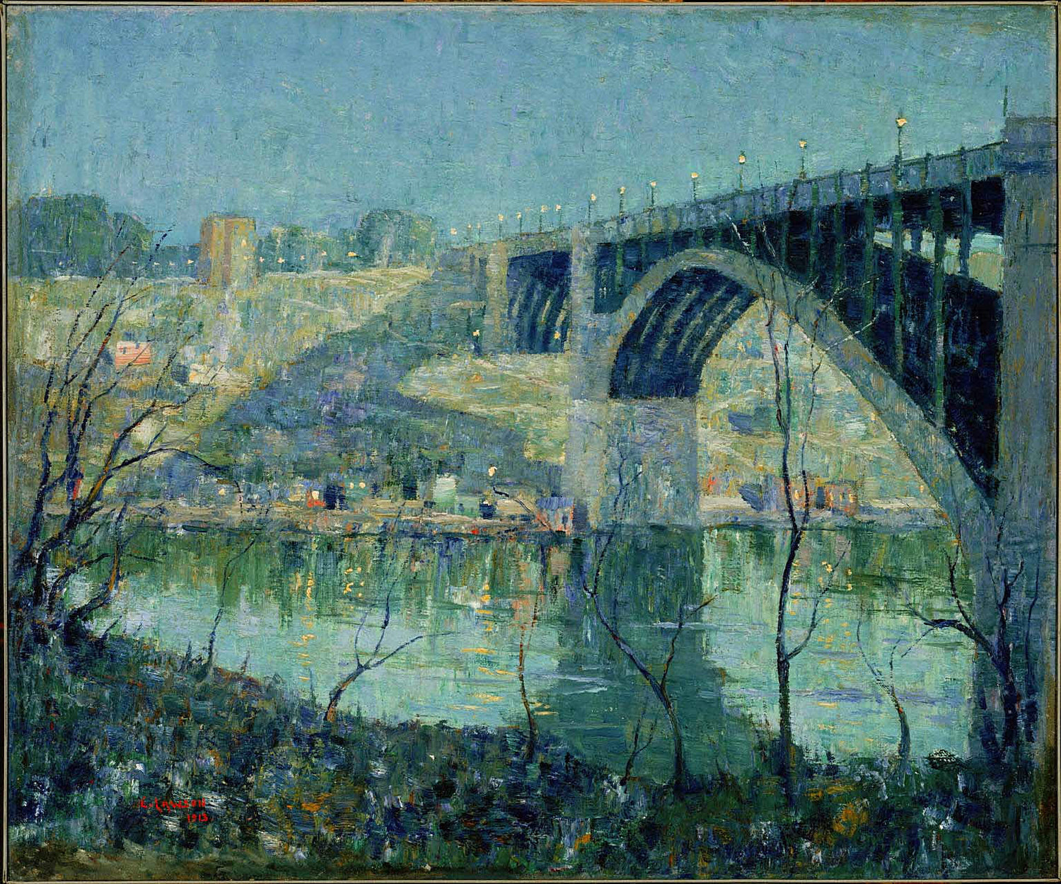 Spring Night, Harlem River, 1913 1 - Oil Painting Haven