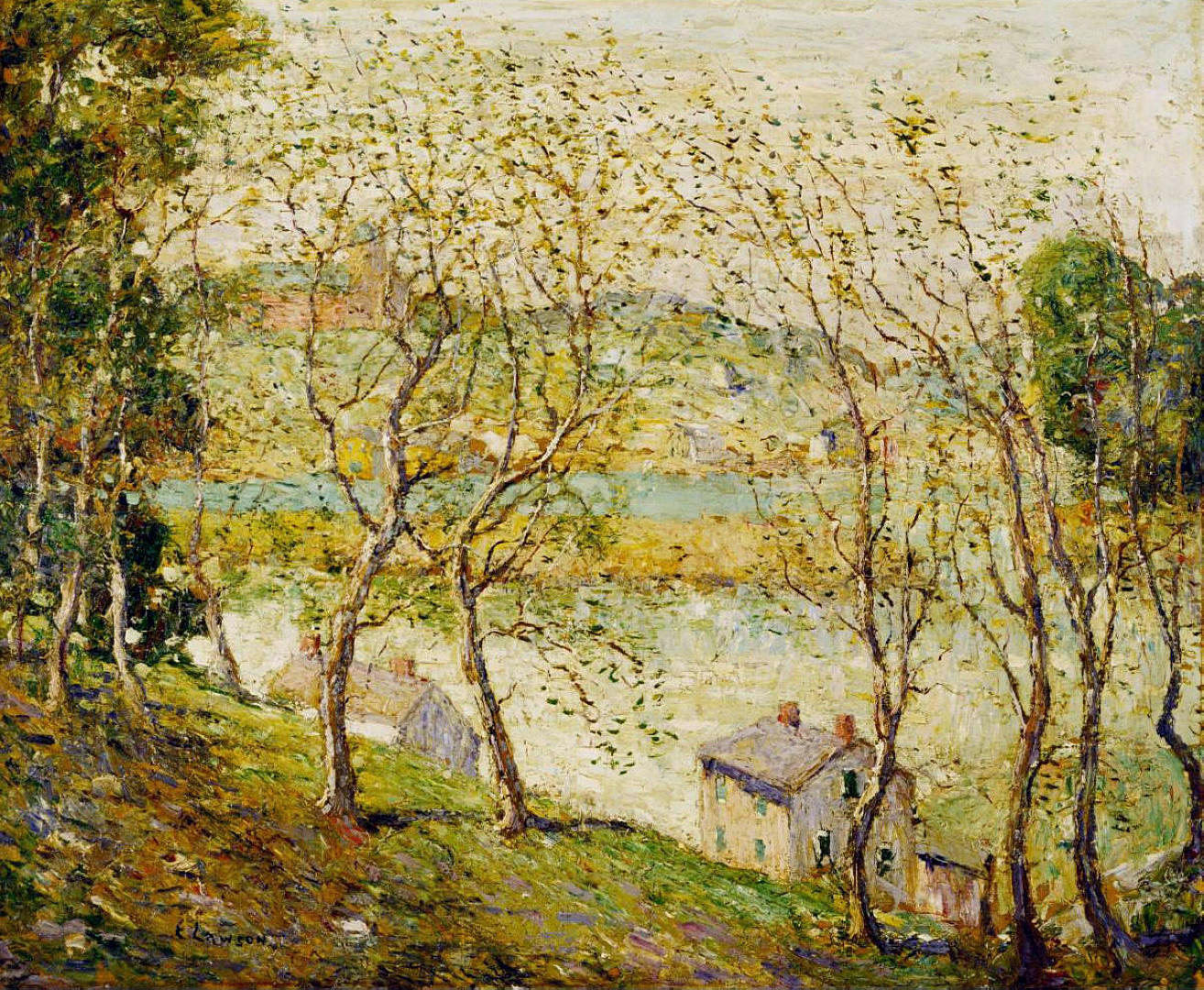 Springtime, Harlem River - Oil Painting Haven