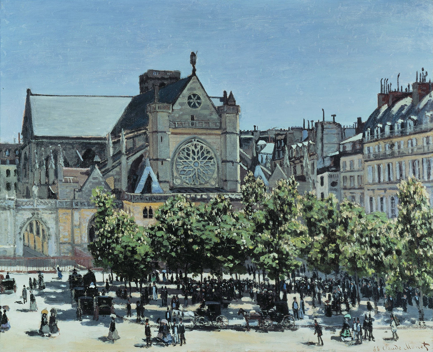 St. Germain l'Auxerrois, 1867 - Oil Painting Haven