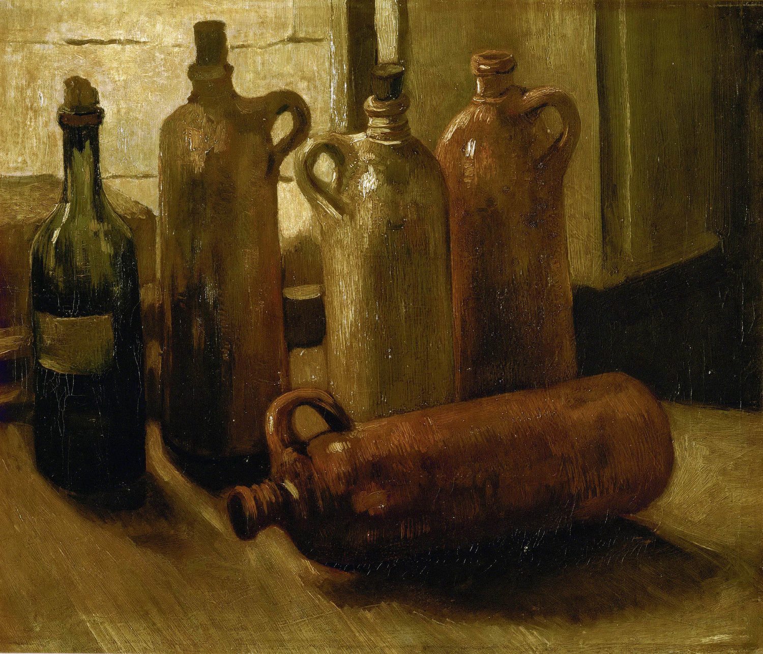 Still-life with Bottles - Oil Painting Haven