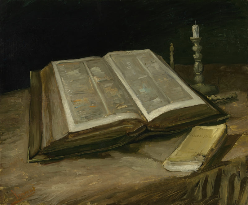 Still Life with Bible - Oil Painting Haven Oil Painting Haven