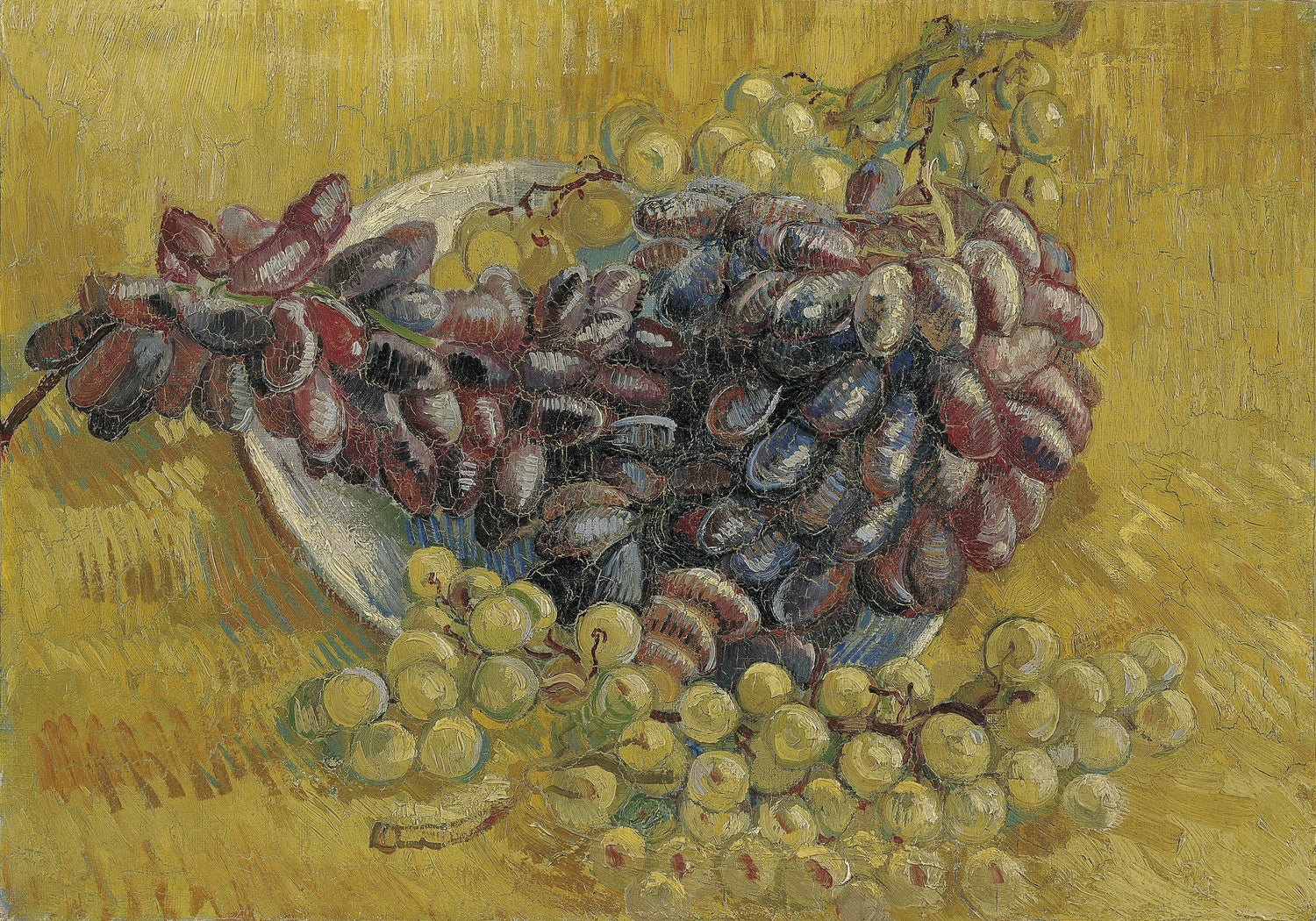 Still Life with Grapes - Oil Painting Haven