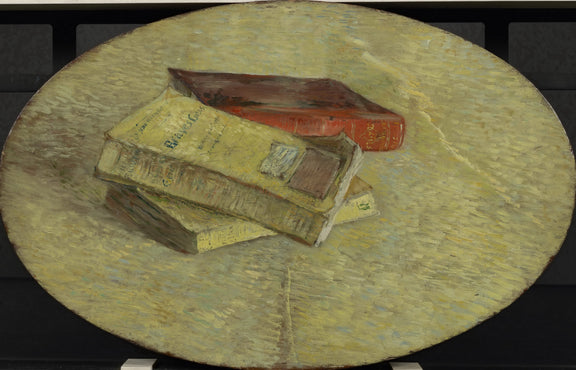 Still Life with Three Books - Oil Painting Haven Oil Painting Haven