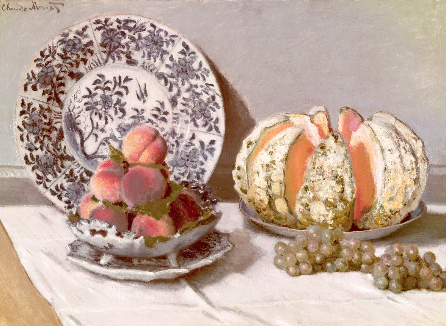 Still Life with a Melon, 1872 - Oil Painting Haven