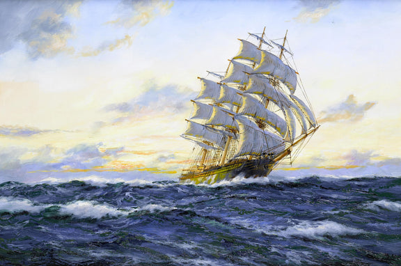 Sunset Sail - Oil Painting Haven Oil Painting Haven