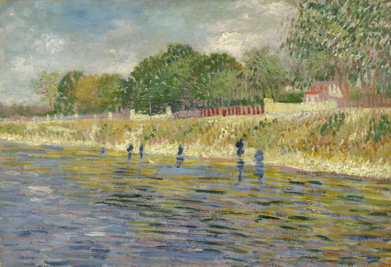 The Banks of the Seine - Oil Painting Haven