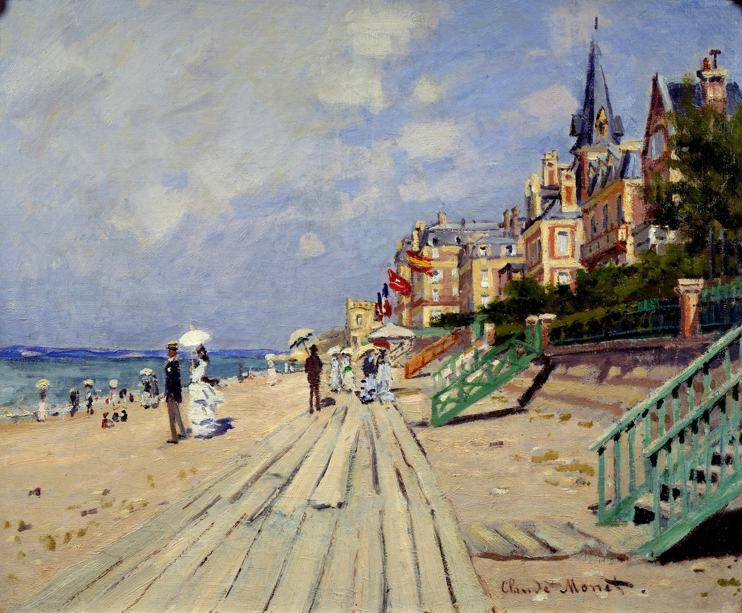 The Beach at Trouville, 1870 - Oil Painting Haven