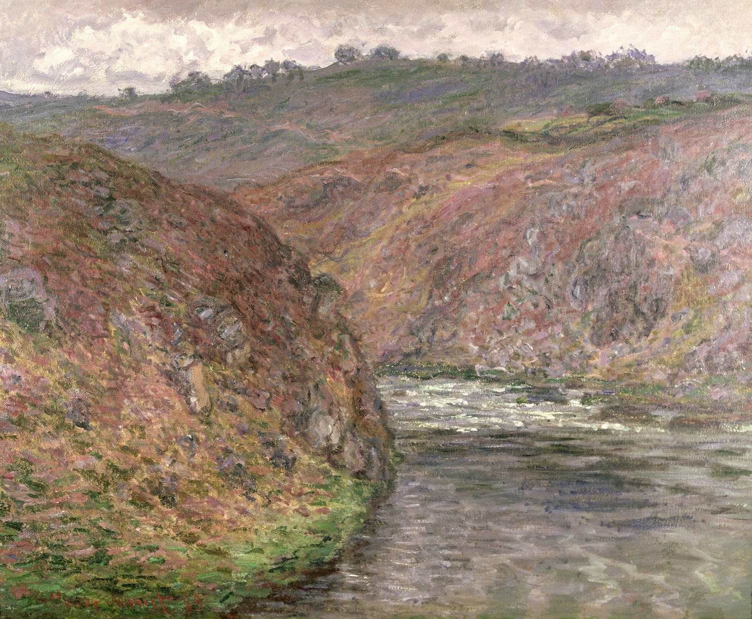 The Creuse, Dark Weather, 1889 - Oil Painting Haven