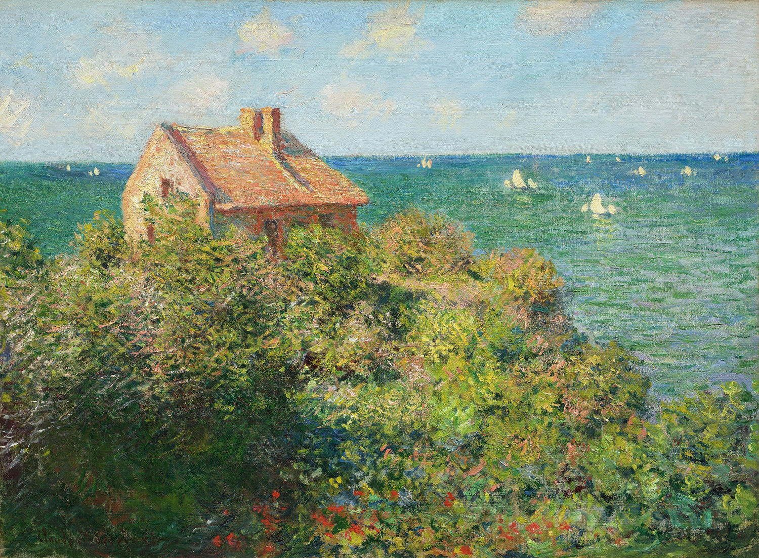 The Fisherman's House at Varengeville, 1882 - Oil Painting Haven