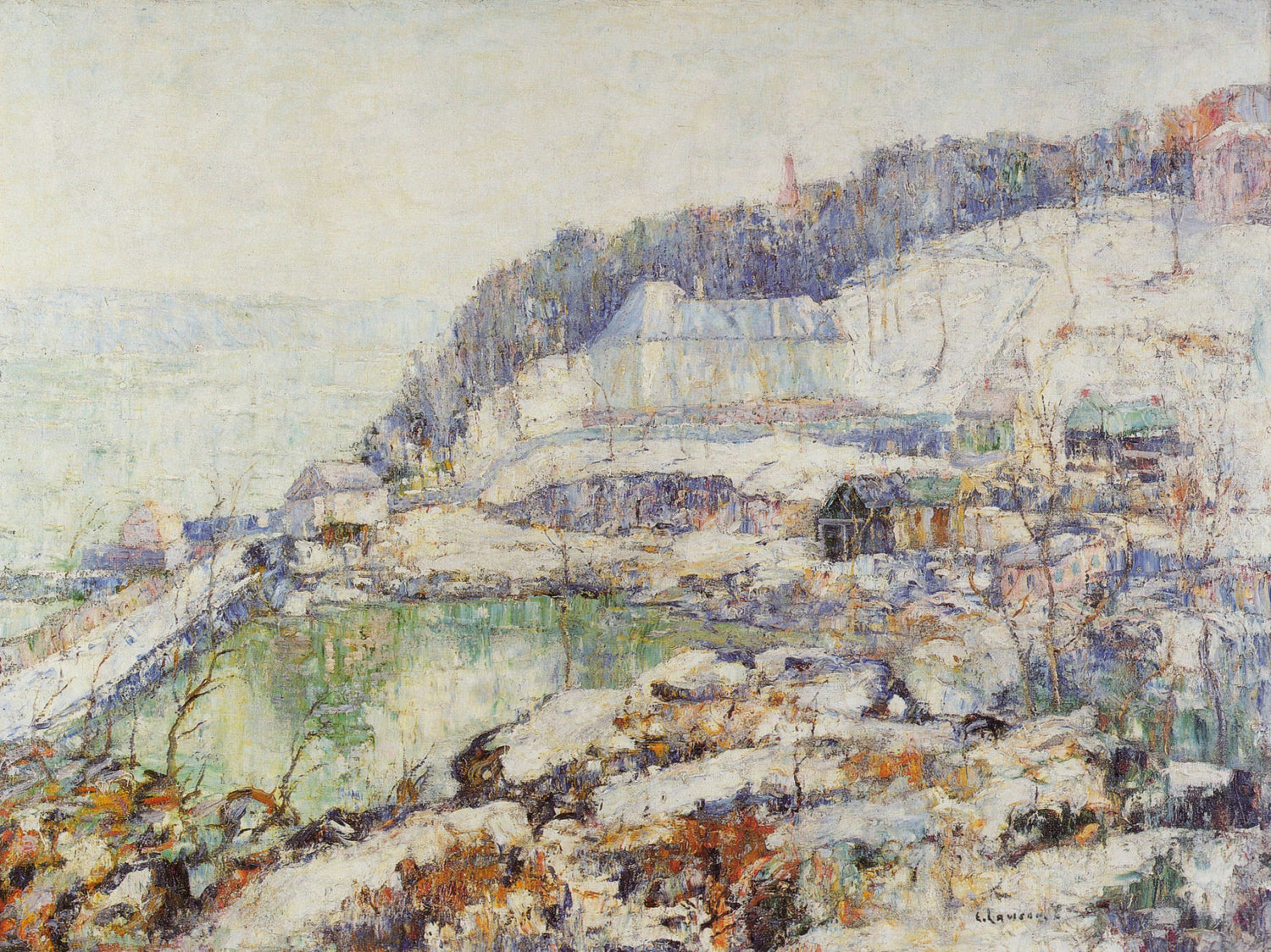 The Hudson at Inwood, 1917 - Oil Painting Haven