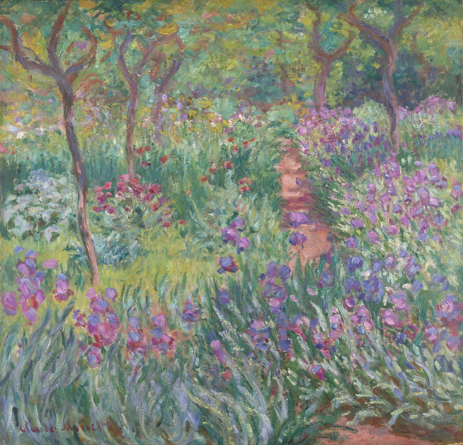 The Iris Garden at Giverny, 1899-1900 - Oil Painting Haven