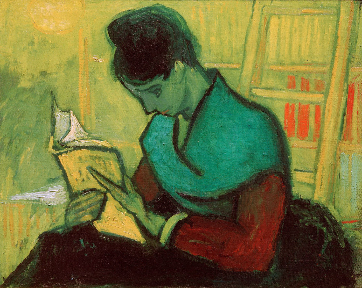 The Novel Reader - Oil Painting Haven