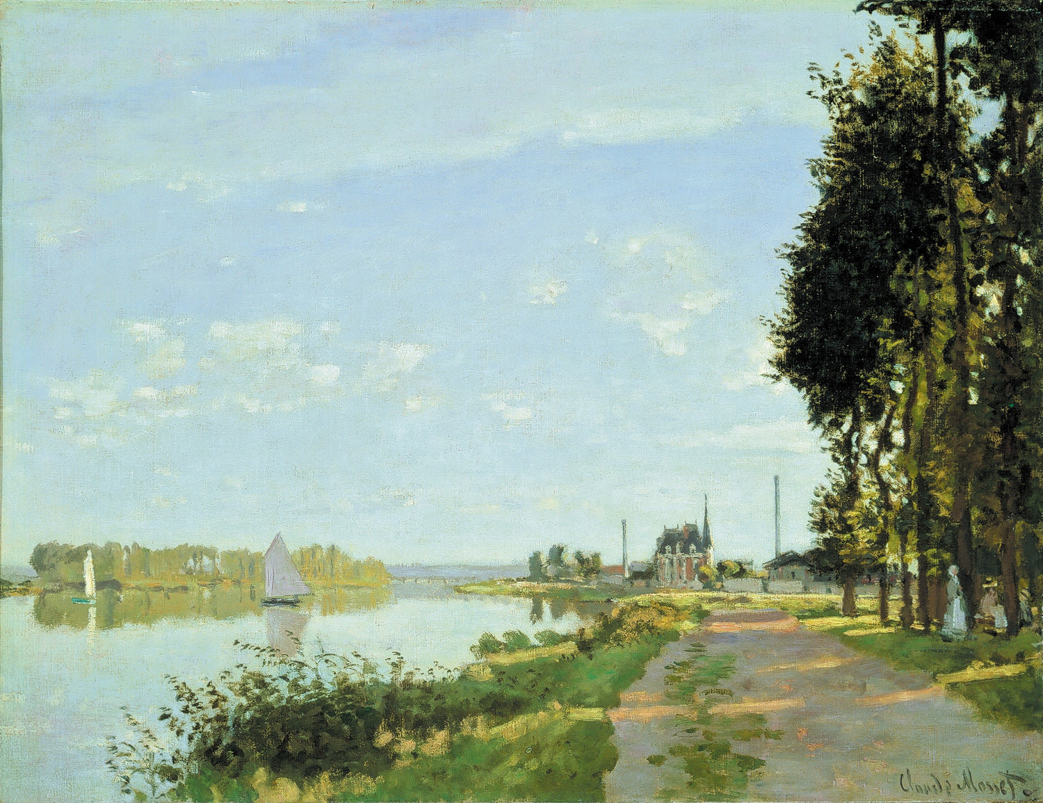 The Promenade at Argenteuil, 1872 - Oil Painting Haven