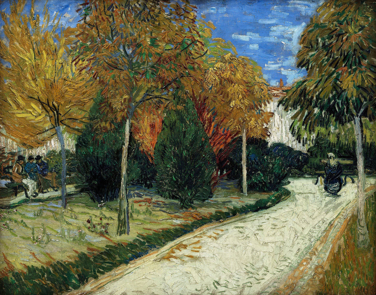 The Public Park at Arles - Oil Painting Haven