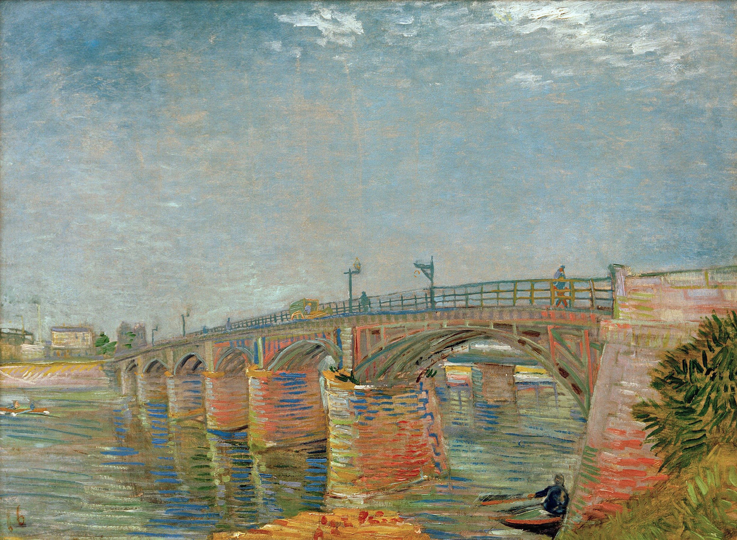 The Seine Bridge at Asnieres - Oil Painting Haven