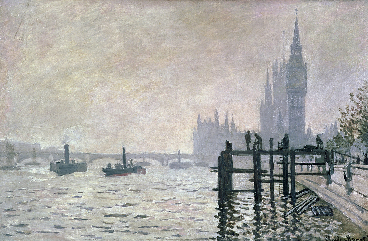 The Thames below Westminster, 1871 - Oil Painting Haven